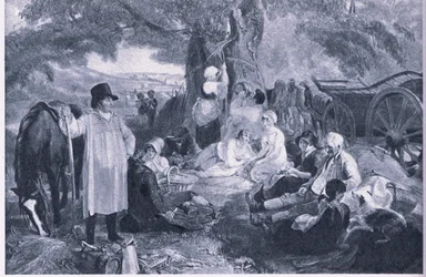Segadores en la cena