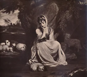 Frances Anne Crewe, Lady Crewe, como Santa Genoveva, c1773-1894