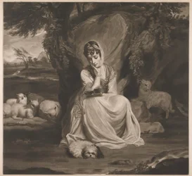 Sra. Frances Ann Crewe como Santa Genoveva