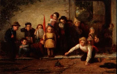Voluntarios en práctica de artillería