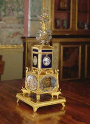 Autómata musical, neceser y reloj, por Thomas Weekes, c.1800