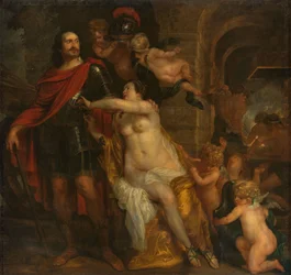 Venus arma a un guerrero