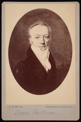 Retrato de James Smithson 1765-1829, 1816 fotografiado en la década de 1870