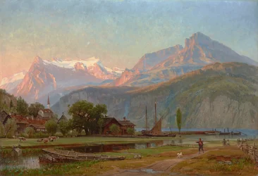 La bahía de Uri, lago de Lucerna 1859 (Óleo sobre lienzo)