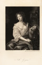 Nell Gwyn, actriz de la Restauración, amante del conde de Rochester, amante durante mucho tiempo del rey Carlos II de Inglaterra