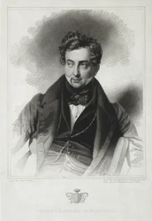 Retrato del Conde Mikhail Yuryevich Vilyegorsky 1788-1856, principios de la década de 1830
