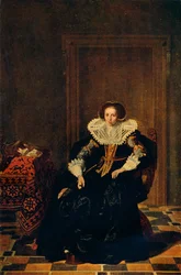 Retrato de una dama, 1632, 1909