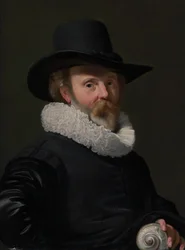 Retrato de un hombre con una concha, ca. 1625-26