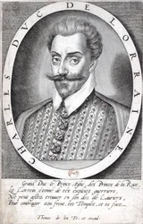 Retrato de Carlos III, duque de Lorena, por Thomas de Leu - Gallica (ajustado)