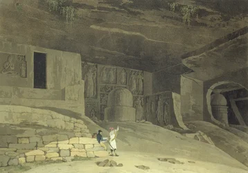 Parte de las cuevas de Kanaree, Salsette, placa 62 de 