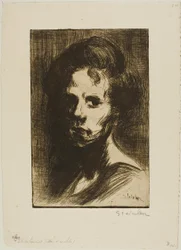 Cabeza de mujer, lámina I