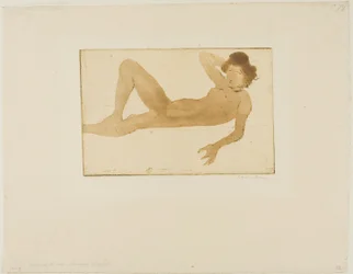Mujer reclinada