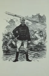 General Gaston Auguste (1830-1909) Marqués de Gallifet, en todo su esplendor