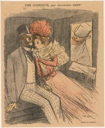 Gil Blas Illustré: Une Curiosité, por Alexandre Hepp, 1897