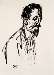 Retrato de Jehan Rictus, siglo XX