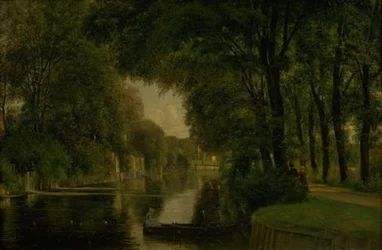 Un canal. Frederiksværk, Zelanda
