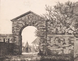 Puerta de la fortaleza en Rysensten