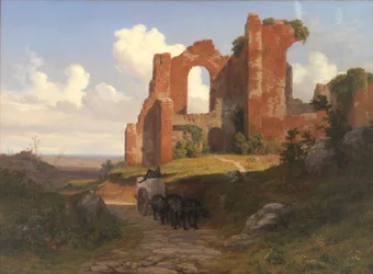 Vista de las Termas de Caracalla en Roma