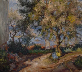 Fruto en flor (óleo sobre lienzo)