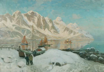Norte de Noruega (óleo sobre lienzo)