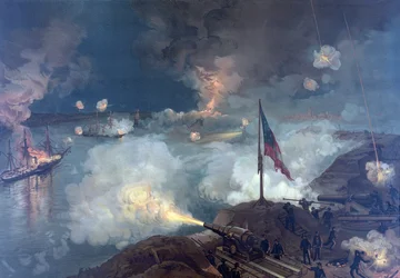 Batalla de Port Hudson, pub. L Prang & Co., 1886