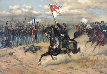 La cabalgata de Sheridan por Thure de Thulstrup