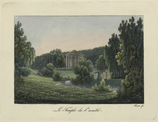 Vista del Templo de la Amistad en Pavlovsk, 1810s