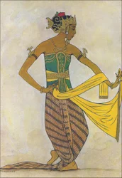 Bailarina javanesa clásica