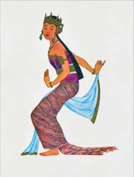 Bailarina javanesa clásica