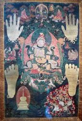 Gnya-Khri btsan-Po, legendario primer rey del Tíbet, reencarnación del bodhisattva Avalokitesvara, uno de los líderes temporales y espirituales del Tíbet, civilización tibetana