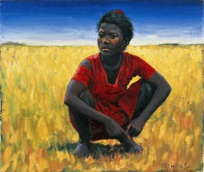Chica en Rojo, 1992