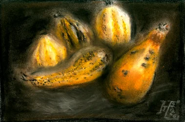 Calabazas rústicas de otoño