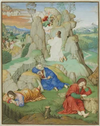 Miniatura de página completa: La agonía en el jardín, 1490-1500