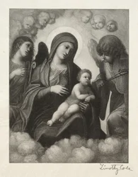 Antiguos maestros italianos: Madonna y el niño en la gloria, 1891