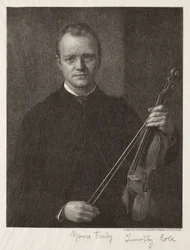 Viejos Maestros Italianos: Retrato de Timothy Cole Hombre con Violín, 1892