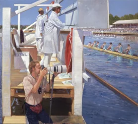 Passing the Progress Board, Henley (óleo sobre lienzo)