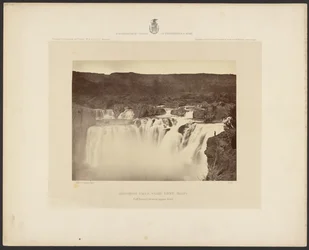 Cataratas Shoshone, río Snake, Idaho, vista lateral completa en el nivel superior