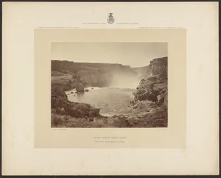 Cañón del río Snake, Idaho, vista desde encima de las cataratas Shoshone