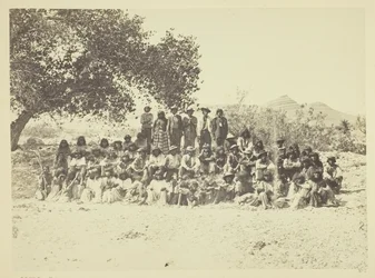 Grupo de indios Pah-Ute, Nevada