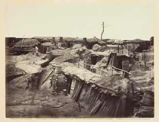 Alojamiento de los hombres en Fort Sedgwick