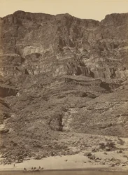 Muro en el río Colorado del Gran Cañón,1872 (foto)