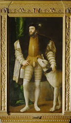 Emperador Karl V y perro ... (pintura sobre lienzo)