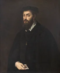Carlos V, según Tiziano Vecellio (óleo sobre lienzo)