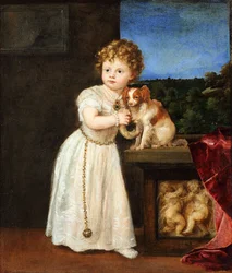 Clarissa Strozzi (1540-1581) a la edad de dos años
