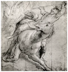 Jinete cayendo, c1565, 1937