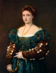 Retrato de una noble, o La Bella, c. 1536, 1937