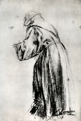 Estudio para el San Bernardino en la pintura votiva del Dogo Gritti, c1535, 1937