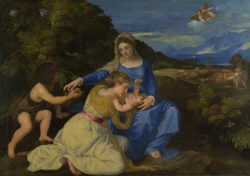 La Virgen y el Niño con el joven San Juan Bautista La Madonna Aldobrandini, ca 1532
