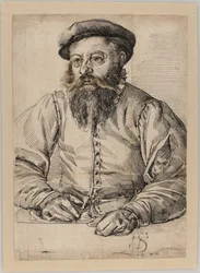 Retrato de un hombre barbudo