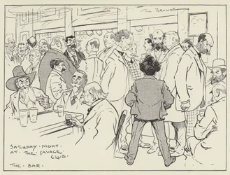 Sábado por la noche en el Club Salvaje, El Bar